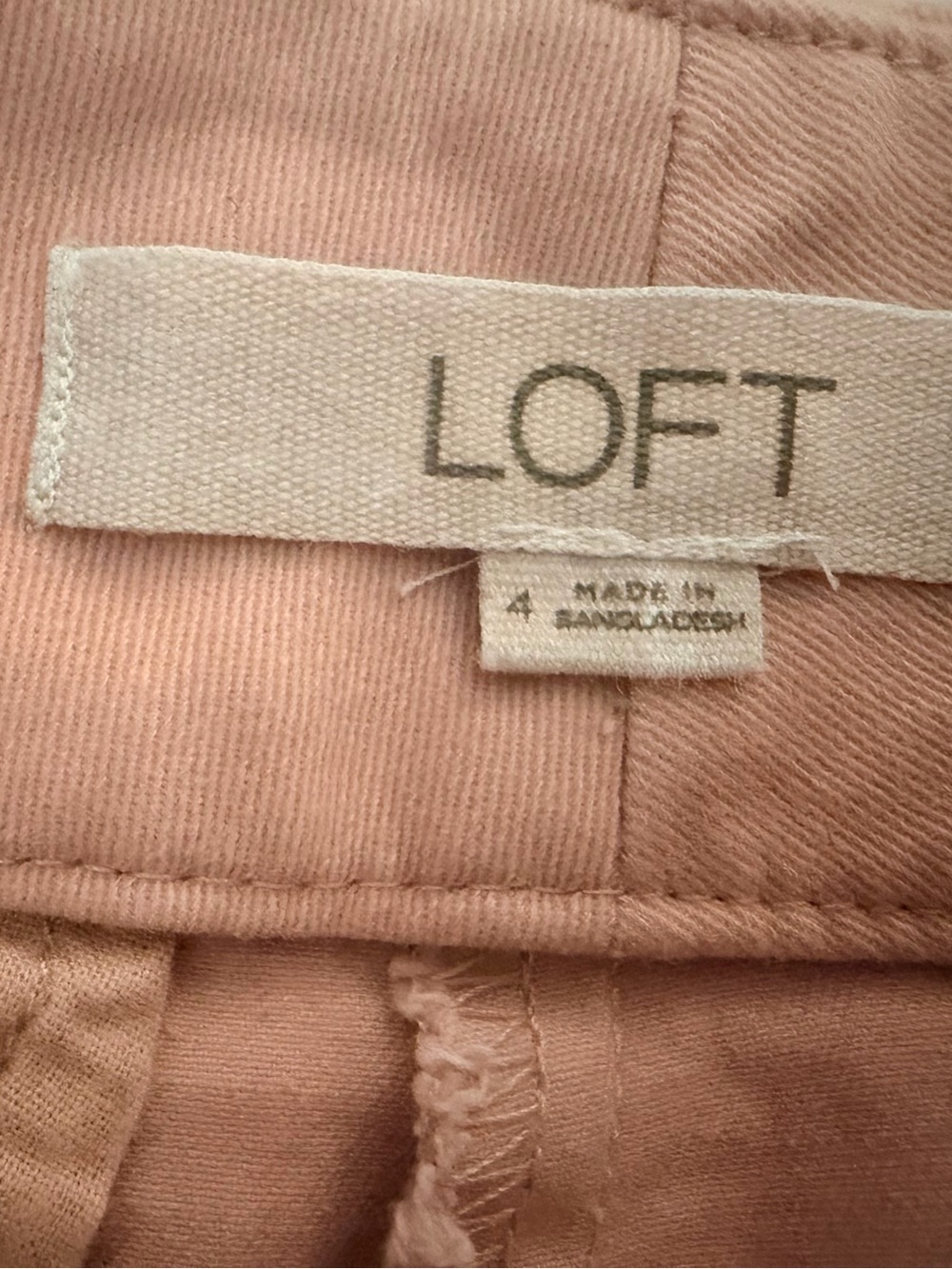 LOFT Buttercup Blush Scallop-Hem High Waist Shorts - Picture 5 of 6